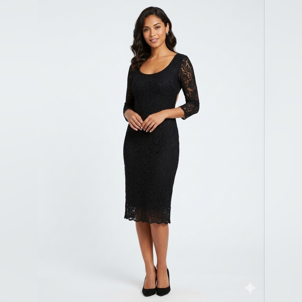 Eva Mendes Dress for New York & Company - Black Lace - Size 10